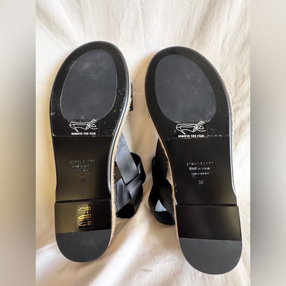 NWOT Jenni Kayne Sunday Leather Espadrille Sandals in Black Sz 38EU/US 8 - Picture 10 of 13